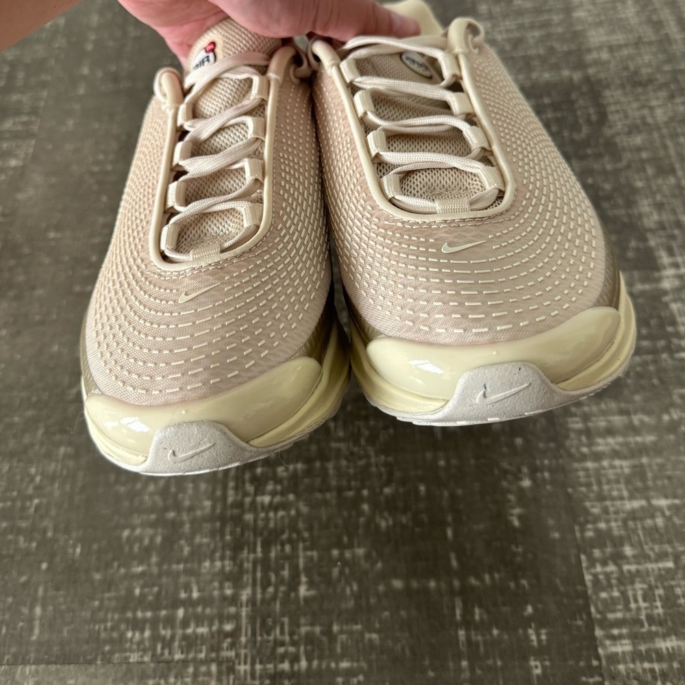 NIKE Women’s Air Max DN Light Khaki and Gold Sneaker - Picture 5 of 12